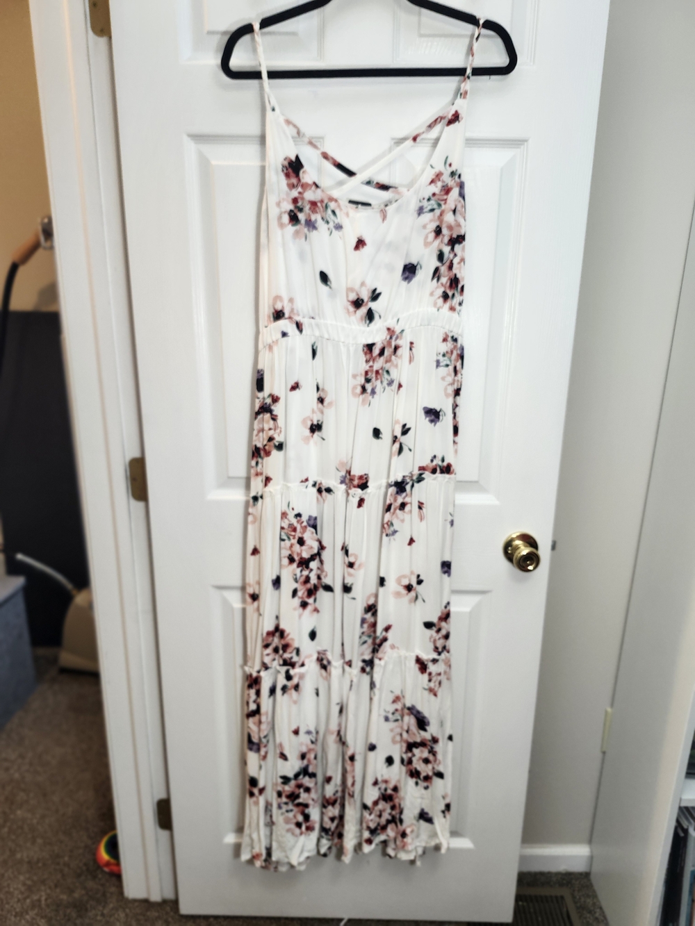 Torrid Floral Maxi Dress Trio – Cream, White & Red, Size 3X, 1 NWT, 2 NWOT - Picture 4 of 16